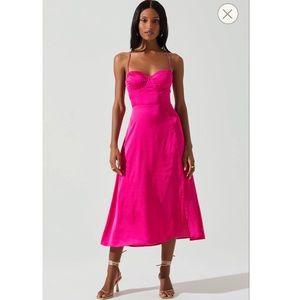 NWT ASTR Gala Fuchsia Bustier Dress